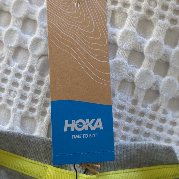 Hoka Topo Logo Gpx SS Short Sleeve T Shirt Large Gray - Picture 5 of 9